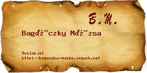Bagóczky Múzsa névjegykártya